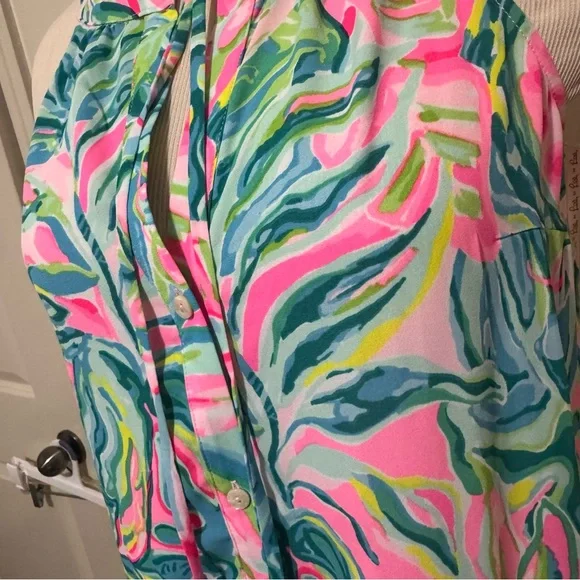 NWOT LILLY PULITZER SIZE M LULIANA TIERED MAXI DRESS *ONE IN A MELON*, - Picture 6 of 10
